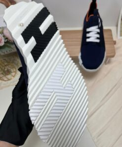 Hermes Depart Sneaker Dark Blue For Men - Image 4
