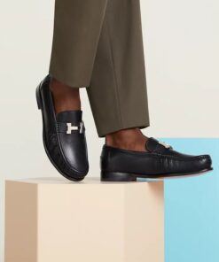 Alternative view of Hermes Karlo Loafers Noir For Men H251996ZA01395