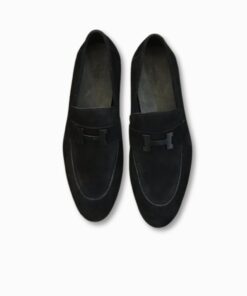 Hermes Paris Loafers Black For Men H192437ZA02390