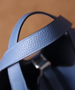 Hermes Picotin Lock 18 Blue Bag For Women 7.1in/18cm - Image 6