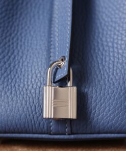 Hermes Picotin Lock 18 Blue Bag For Women 7.1in/18cm - Image 3