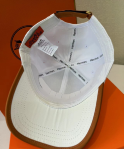 Alternative view of Hermes Horse Cap White Hermes Cap