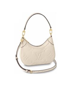 Louis Vuitton Bagatelle Monogram Empreinte Creme Beige For Women Bags 22cm/8.7in LV M46099