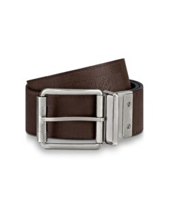 Louis Vuitton Damier Print 40MM Reversible Belt Black/Dark Brown For Men M9150U - Image 3