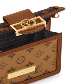 Louis Vuitton Dauphine Chain Wallet Monogram Canvas For Women, 7.3in/18.5cm, M68746 - Image 7
