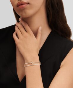 Alternative view of Louis Vuitton Idylle Blossom Two-Row Bracelet, Pink Gold And Diamonds For Women- Q95813