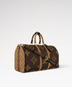 Alternative view of Louis Vuitton Keepall Bandouliere 45 Travel Bag 17.7in/ 45cm Brown Gold Hardware M47211