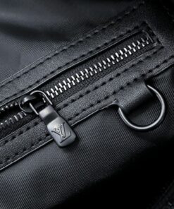 Louis Vuitton Keepall Bandouliere 50 Travel Bag 19.7in/ 50cm Black Monogram Shadow Matte Black Hardware M44810 - Image 3