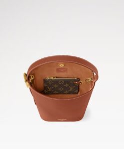 Louis Vuitton Low Key All In BB Shoulder Bag 6.3in/ 16cm Cognac Brown Gold Hardware For Women M14416 - Image 4