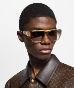 Louis Vuitton Flight Square Sunglasses Champagne for Men Z2723U - Image 5