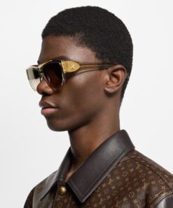 Louis Vuitton Flight Square Sunglasses Champagne for Men Z2723U - Image 4
