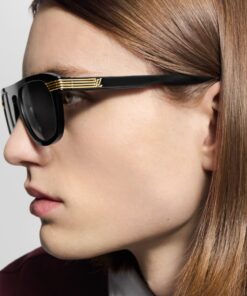Alternative view of Louis Vuitton LV Slide Round Square Sunglasses Black Z2886U