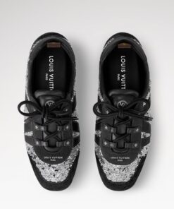 Louis Vuitton LV Sneakerina Black/Silver For Women 1AHND2 - Image 5