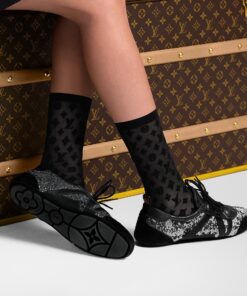 Louis Vuitton LV Sneakerina Black/Silver For Women 1AHND2 - Image 3