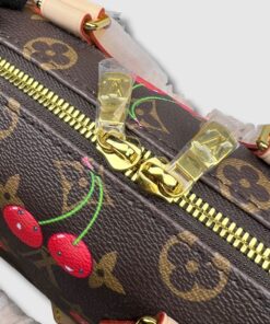 Louis Vuitton LV x TM Speedy Bandouliere 20 Top Handle Bag 8.1in/ 20.5cm Monogram Gold Hardware For Women M13094 - Image 4
