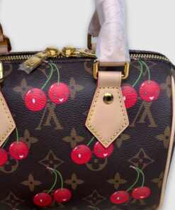 Louis Vuitton LV x TM Speedy Bandouliere 20 Top Handle Bag 8.1in/ 20.5cm Monogram Gold Hardware For Women M13094 - Image 8