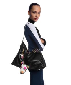 Alternative view of Louis Vuitton LV x TM CarryAll Vibe MM Shoulder Bag 15.4in/ 39cm Black Silver Hardware For Women M13105