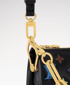 Louis Vuitton LV x TM Coussin BB Shoulder Bag 8.3in/ 21cm Multicolore Noir Gold Hardware For Women M13232 - Image 7