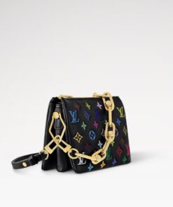 Louis Vuitton LV x TM Coussin BB Shoulder Bag 8.3in/ 21cm Multicolore Noir Gold Hardware For Women M13232 - Image 4