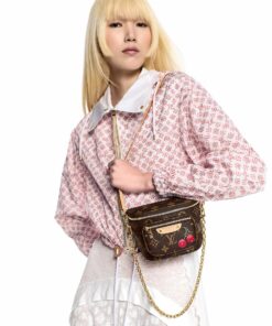 Louis Vuitton LV x TM Mini BumBag 6.7in/ 17cm Brown Monogram Gold Hardware For Women M13449 - Image 3
