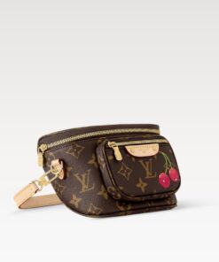 Louis Vuitton LV x TM Mini BumBag 6.7in/ 17cm Brown Monogram Gold Hardware For Women M13449 - Image 5