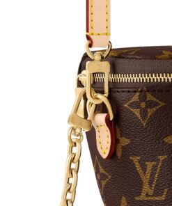 Louis Vuitton LV x TM Mini BumBag 6.7in/ 17cm Brown Monogram Gold Hardware For Women M13449 - Image 8