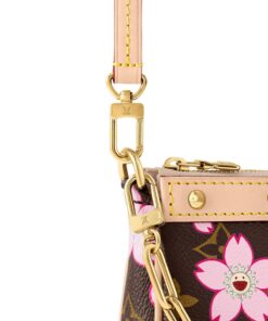 Louis Vuitton LV x Murakami Pochette Accessoires Sakura Brown For Women 22cm/8.7in – M13666 - Image 5