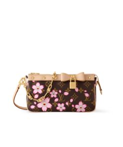 Louis Vuitton LV x Murakami Pochette Accessoires Sakura Brown For Women 22cm/8.7in – M13666