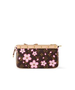 Louis Vuitton LV x Murakami Pochette Accessoires Sakura Brown For Women 22cm/8.7in – M13666 - Image 3