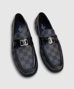 Alternative view of Louis Vuitton Monte Carlo Moccasin in Black Damier Canvas for Men