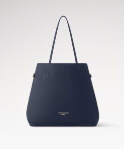 Louis Vuitton Neverfull Inside Out MM Tote Bag 12.2in/ 31cm Navy Gold Hardware For Women M14994 - Image 6