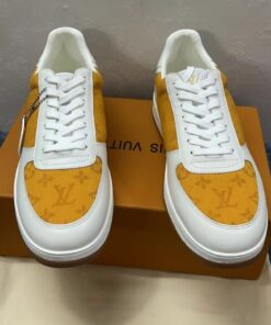 Alternative view of Louis Vuitton Rivoli Sneaker Monogram Metallic Canvas Yellow/White For Men LV