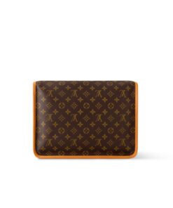 Louis Vuitton Satchel Messenger Bag Monogram Brown For Men 35.5cm/14in – M14723 - Image 4