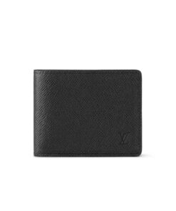 Louis Vuitton Slender Wallet Taiga Black For Men 4.3in/11cm M30539