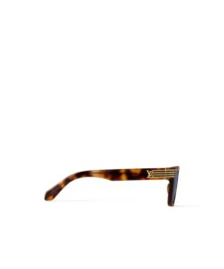 Louis Vuitton LV Slide Square Sunglasses Chocolate Tortoise for Men Z2746U - Image 3