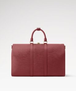 Louis Vuitton Keepall Bandouliere 45 Travel Bag 17.7in/ 45cm Bordeaux Gold Hardawre M15180 - Image 5