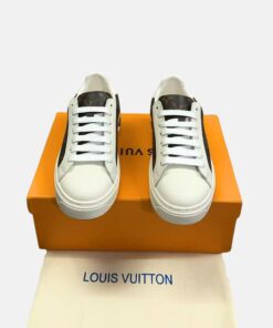 Alternative view of Louis Vuitton Time Out Sneaker White/Brown For Women LV