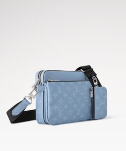 Alternative view of Louis Vuitton Trio Messenger Sky Blue For Men 9.8in/ 25cm M14069
