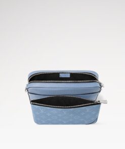 Louis Vuitton Trio Messenger Sky Blue For Men 9.8in/ 25cm M14069 - Image 3