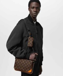 Alternative view of Louis Vuitton Trio Messenger Bag Brown For Men 9.8in/ 25cm M46694