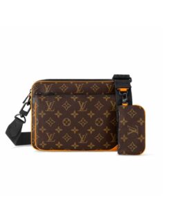 Louis Vuitton Trio Messenger Bag Brown For Men 9.8in/ 25cm M46694
