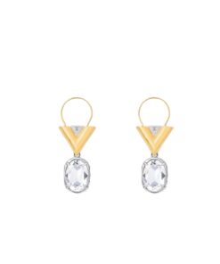 Louis Vuitton V for Vuitton Earrings Golden For Women M02261