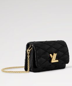 Louis Vuitton Wallet On Chain GO-14 Malletage Black For Women, 7.9in/20cm – M13139 - Image 4