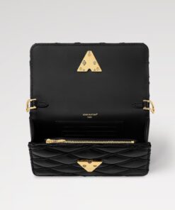 Louis Vuitton Wallet On Chain GO-14 Malletage Black For Women, 7.9in/20cm – M13139 - Image 5