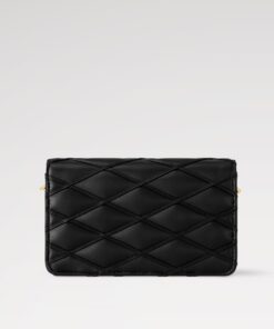 Louis Vuitton Wallet On Chain GO-14 Malletage Black For Women, 7.9in/20cm – M13139 - Image 6