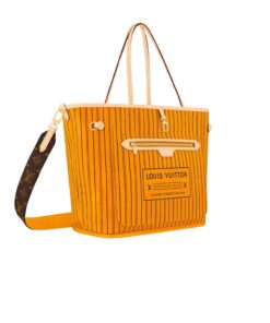 Louis Vuitton Neverfull Bandouliere Inside Out MM Tote Bag 12.2in 31cm Jaune Gold Hardware For Women M11947 - Image 3