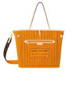 Louis Vuitton Neverfull Bandouliere Inside Out MM Tote Bag 12.2in 31cm Jaune Gold Hardware For Women M11947 - Image 5