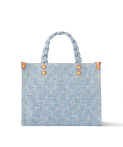 Louis Vuitton Let Go PM Denim Handbag Blue For Women 11in/28cm M24897