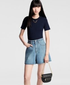 Alternative view of Louis Vuitton Mini Bumbag 6.7in/ 17cm Monogram Empreinte Gold Hardware Black M46917