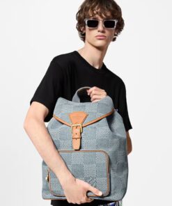 Louis Vuitton Montsouris Backpack Denim For Men 32cm/12in N40708 - Image 3